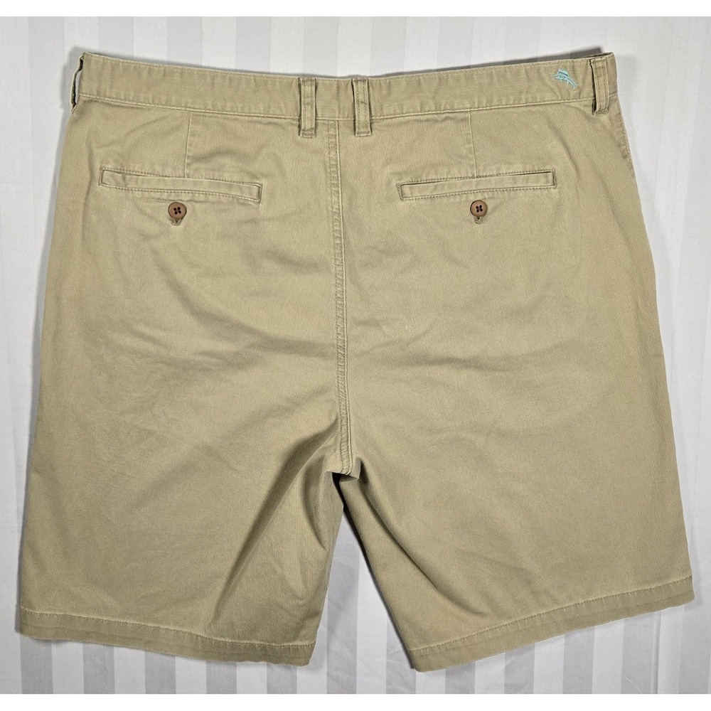 Tommy Bahama Shorts Mens 38 Khaki Fine Corduroy Stretch Cotton Tan Flat 0028 - Picture 2 of 8